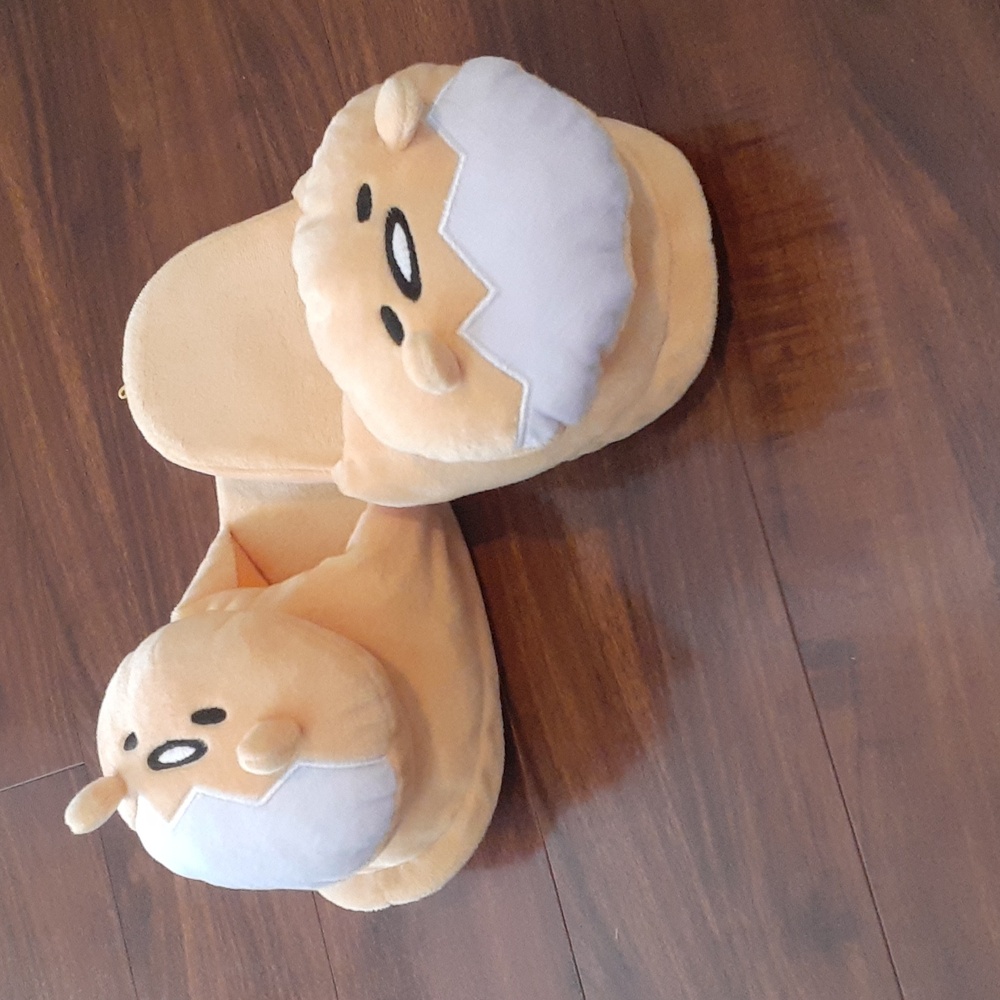 Sanrio Gudetama Anime Japanese Slippers US Womens Size 5-7